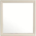 Passion Furniture 38 in. x 38 in. Classic Square Wood Framed Dresser Mirror