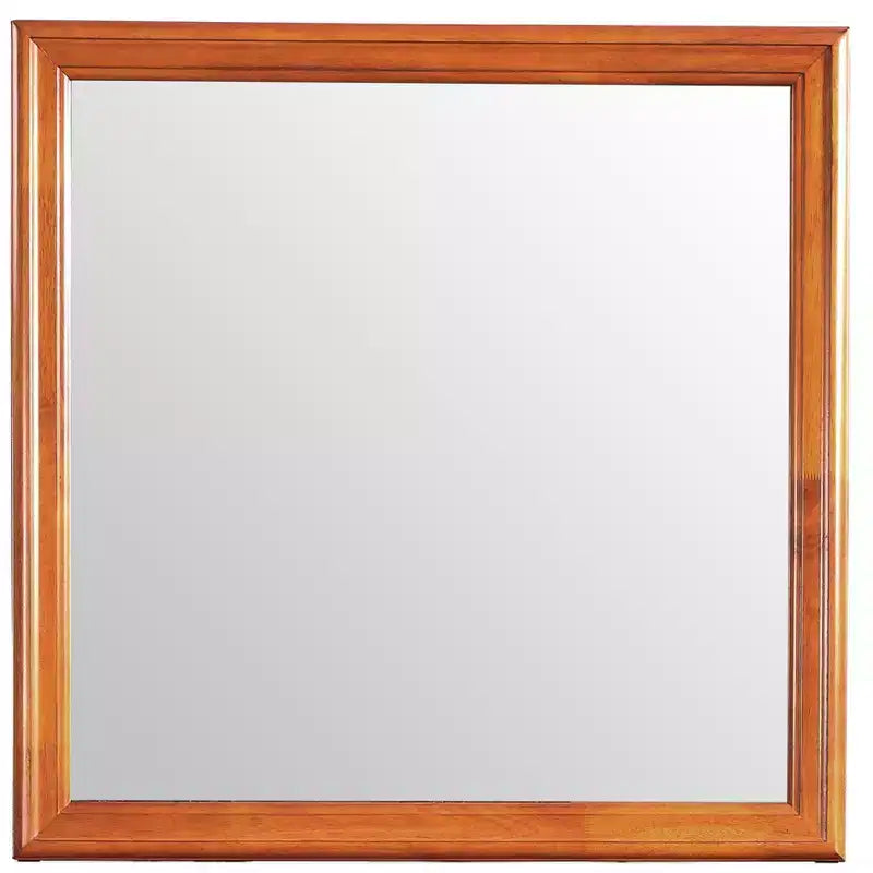 Specchio da comò classico con cornice in legno, 38" x 38"
