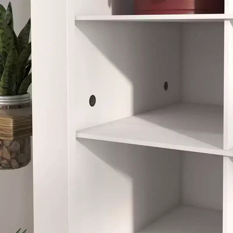 Scarpiera sottile da 71 pollici per ingresso, organizzatore porta scarpe alto con 3 altezze di cubi aperti per 36 paia di scarpe per corridoio, bianco