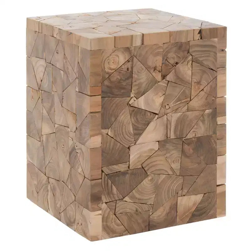 Sgabello quadrato Forbes Teak – Rovere medio