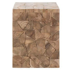 Sgabello quadrato Forbes Teak – Rovere medio