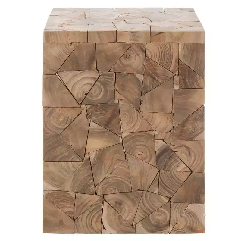 Sgabello quadrato Forbes Teak – Rovere medio