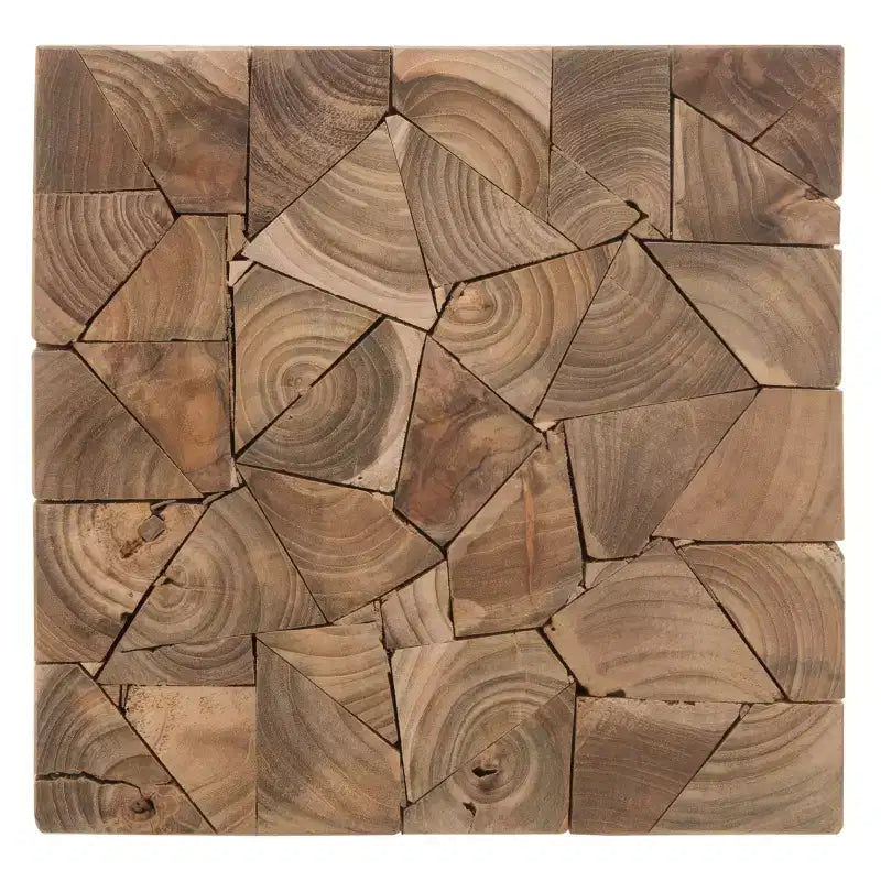 Sgabello quadrato Forbes Teak – Rovere medio
