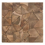 Sgabello quadrato Forbes Teak – Rovere medio