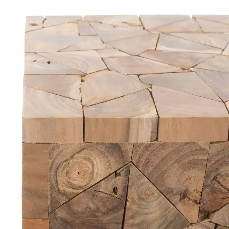 Sgabello quadrato Forbes Teak – Rovere medio