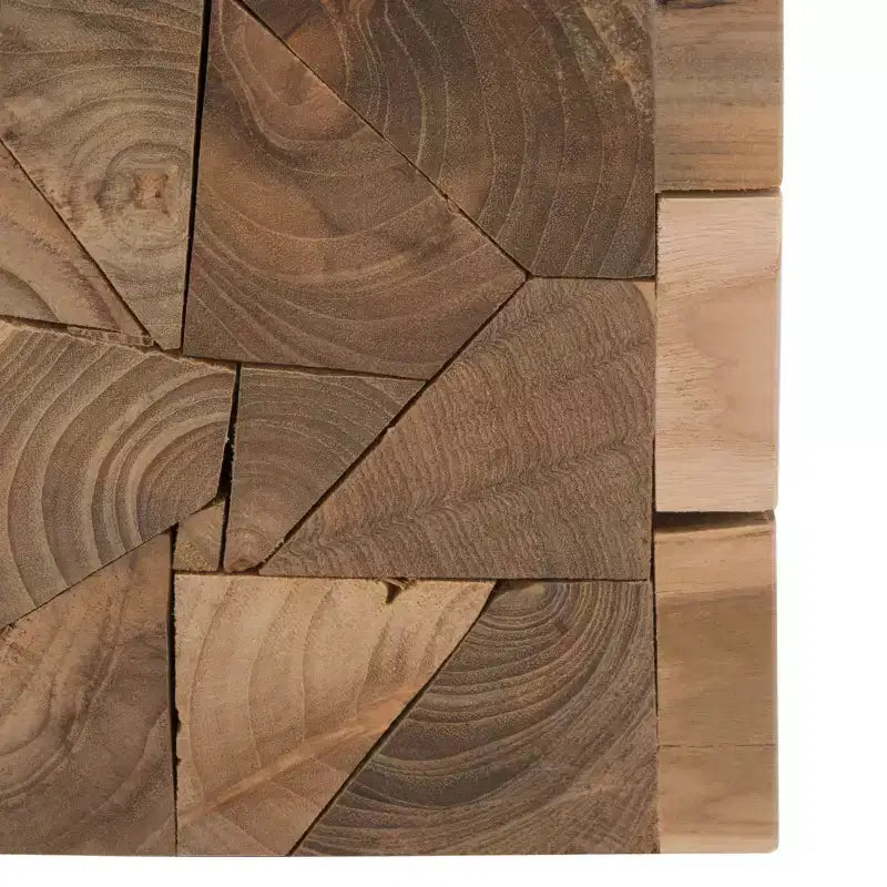 Sgabello quadrato Forbes Teak – Rovere medio