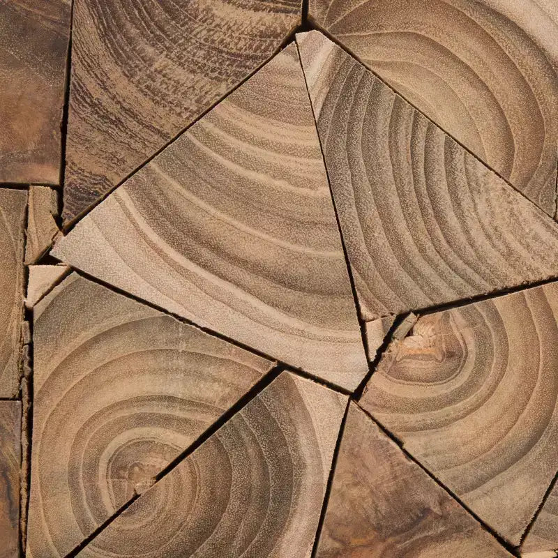 Sgabello quadrato Forbes Teak – Rovere medio