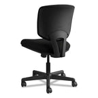Sedia da lavoro in pelle serie Volt, portata massima 113 kg, altezza sedile 45,7-56,5 cm, nera