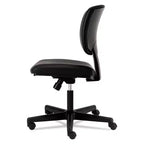 Sedia da lavoro in pelle serie Volt, portata massima 113 kg, altezza sedile 45,7-56,5 cm, nera