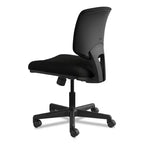 Sedia da lavoro in pelle serie Volt, portata massima 113 kg, altezza sedile 45,7-56,5 cm, nera