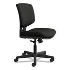 Sedia da lavoro in pelle serie Volt, portata massima 113 kg, altezza sedile 45,7-56,5 cm, nera