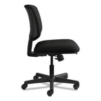 Sedia da lavoro in pelle serie Volt, portata massima 113 kg, altezza sedile 45,7-56,5 cm, nera