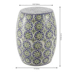 Sgabello/Tavolino d'appoggio in ceramica Suzani Lula 17.25