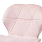 Sedia da ufficio girevole Savara in tessuto di velluto e metallo, in stile contemporaneo, glamour e di lusso