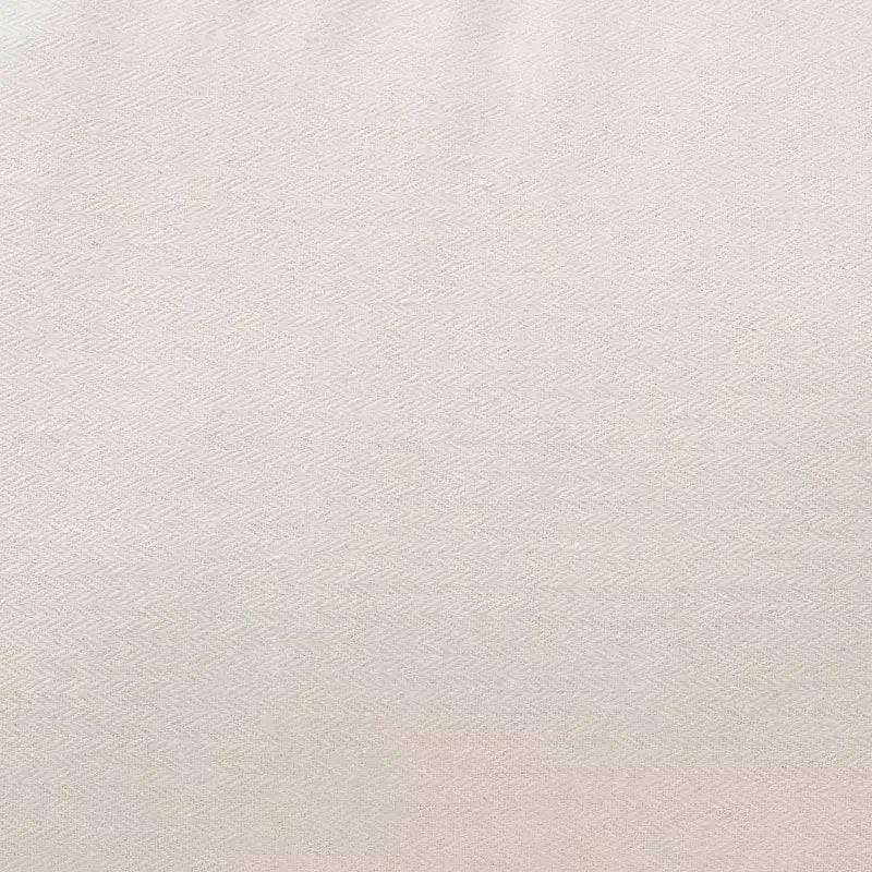 Poltrona Patsy Bohemien Moderno in Tessuto Bianco e Rattan Naturale Marrone