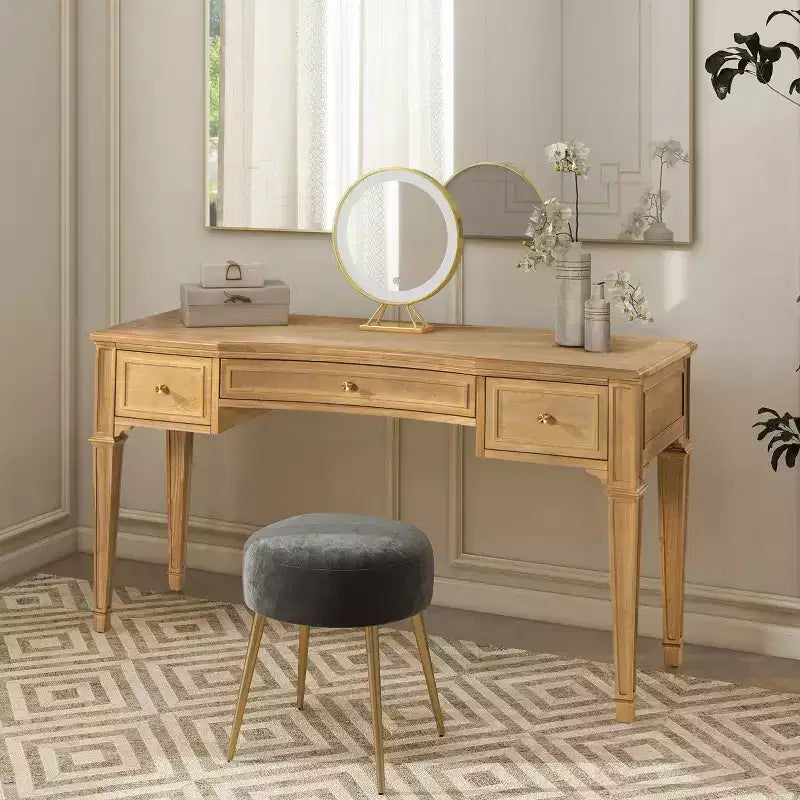 Scrivania direzionale in legno Dauphin 55 con 3 cassetti