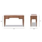 Scrivania direzionale in legno Dauphin 55 con 3 cassetti