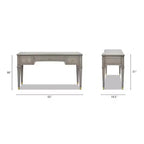 Scrivania direzionale in legno Dauphin 55 con 3 cassetti