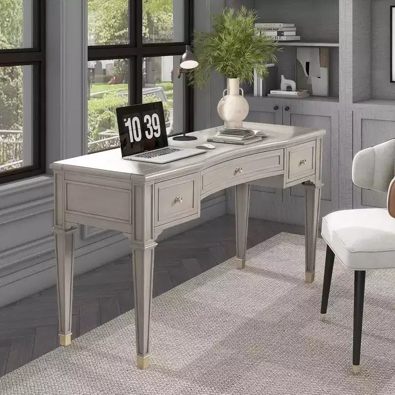 Scrivania direzionale in legno Dauphin 55 con 3 cassetti