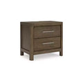 Signature Design by Ashley Cabalynn 2 Drawer Nightstand, Light Brown