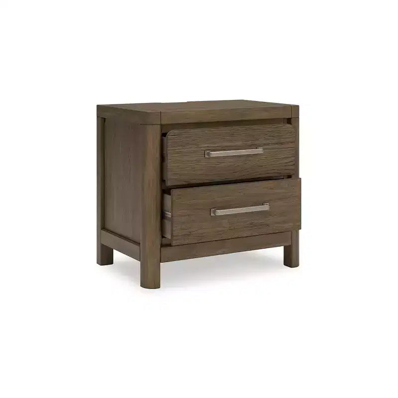 Comodino Cabalynn con 2 cassetti, marrone chiaro