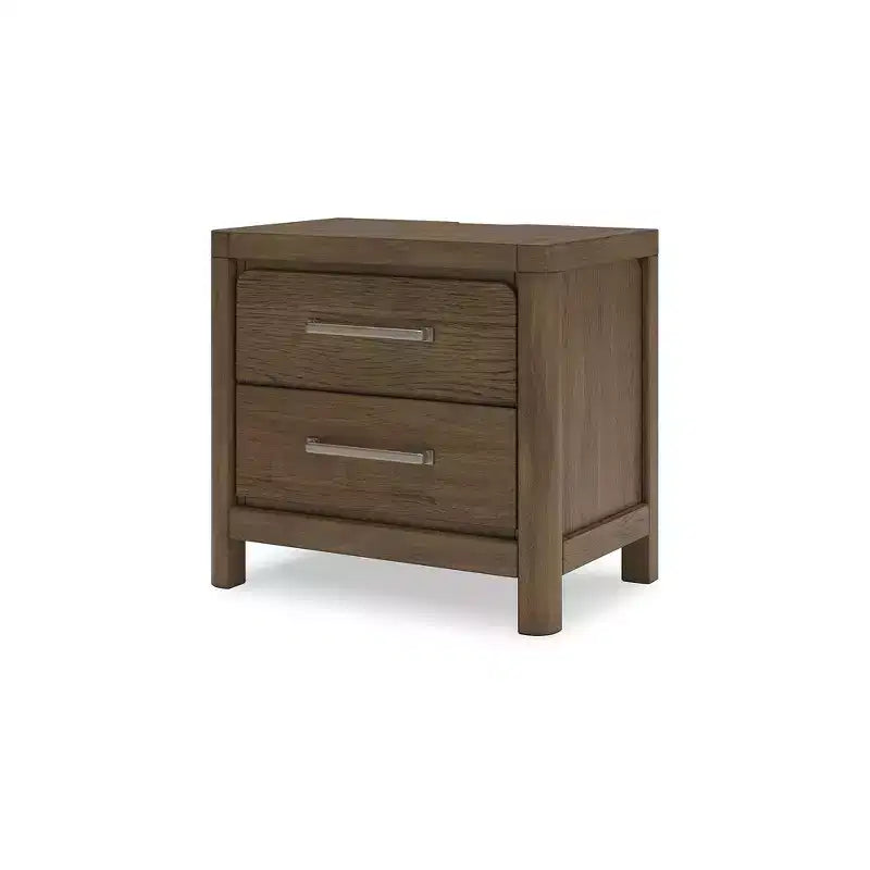 Comodino Cabalynn con 2 cassetti, marrone chiaro