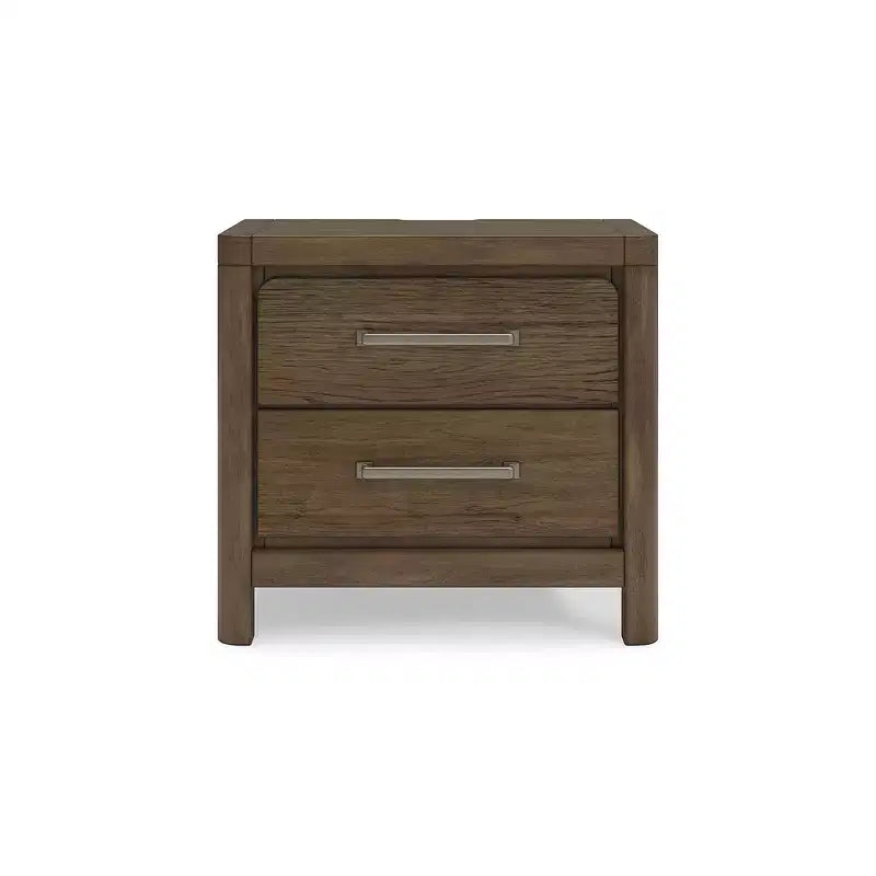 Comodino Cabalynn con 2 cassetti, marrone chiaro