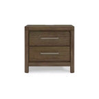 Comodino Cabalynn con 2 cassetti, marrone chiaro