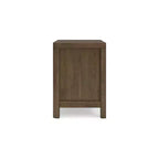 Comodino Cabalynn con 2 cassetti, marrone chiaro