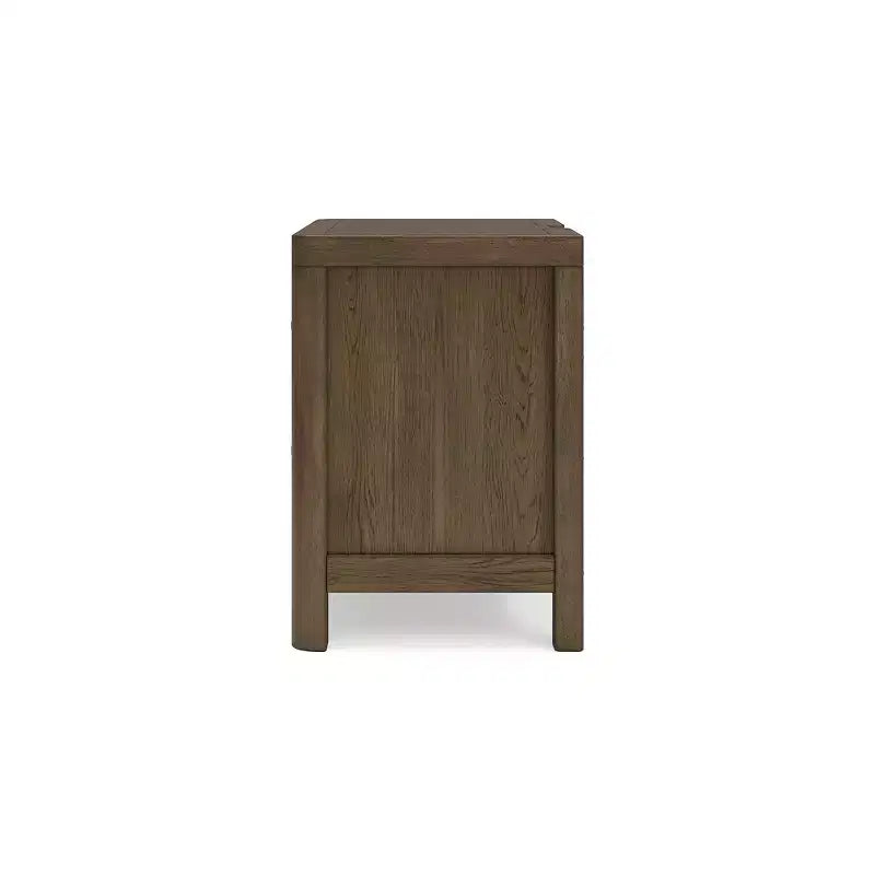 Comodino Cabalynn con 2 cassetti, marrone chiaro