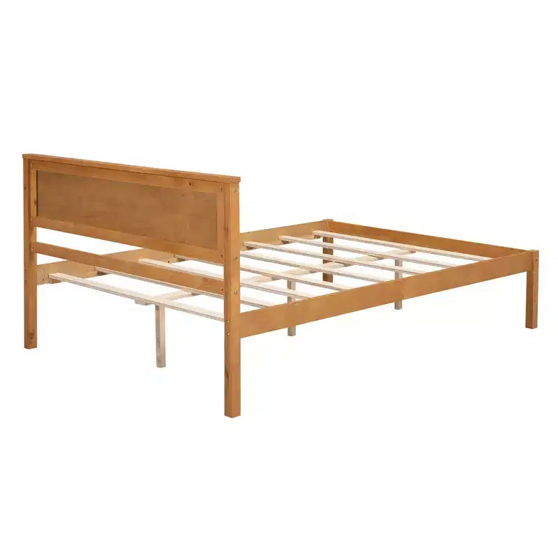 Struttura letto in legno Queen/Full/Twin con testiera 4W