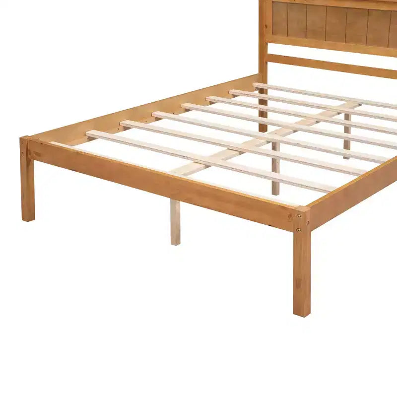 Struttura letto in legno Queen/Full/Twin con testiera 4W