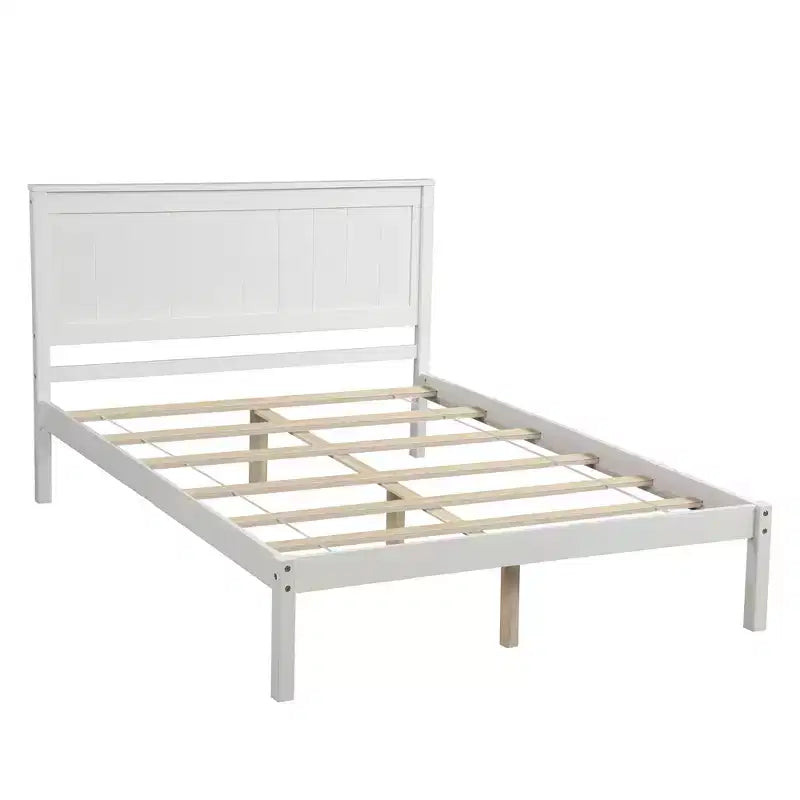 Struttura letto in legno Queen/Full/Twin con testiera 4W