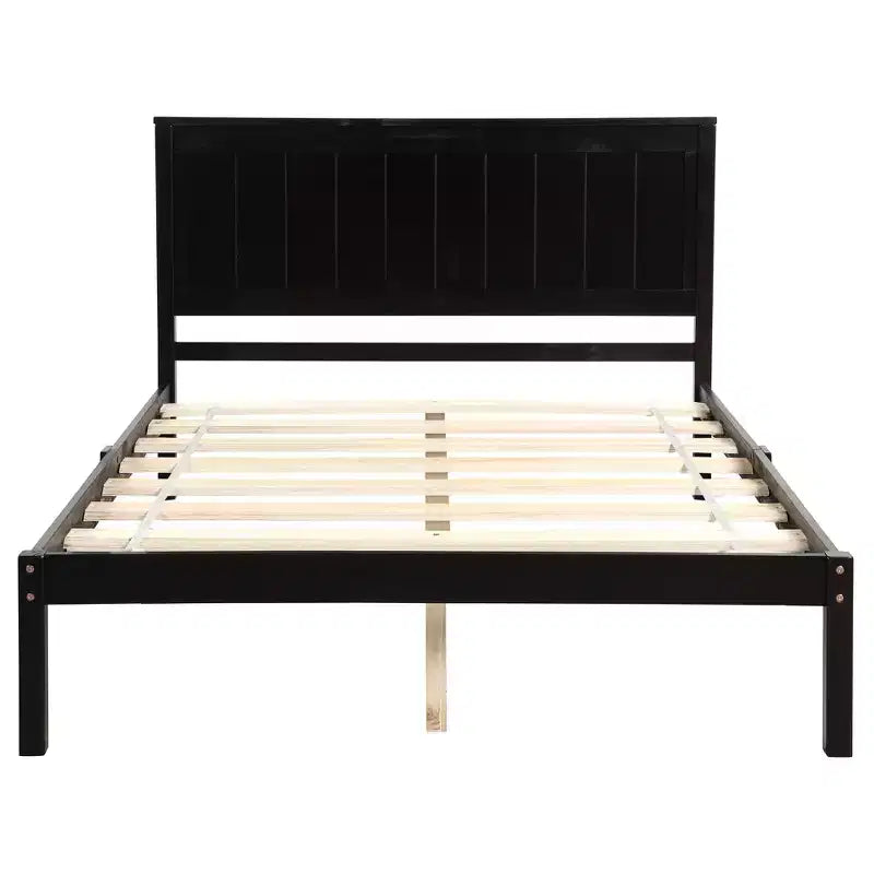 Struttura letto in legno Queen/Full/Twin con testiera 4W