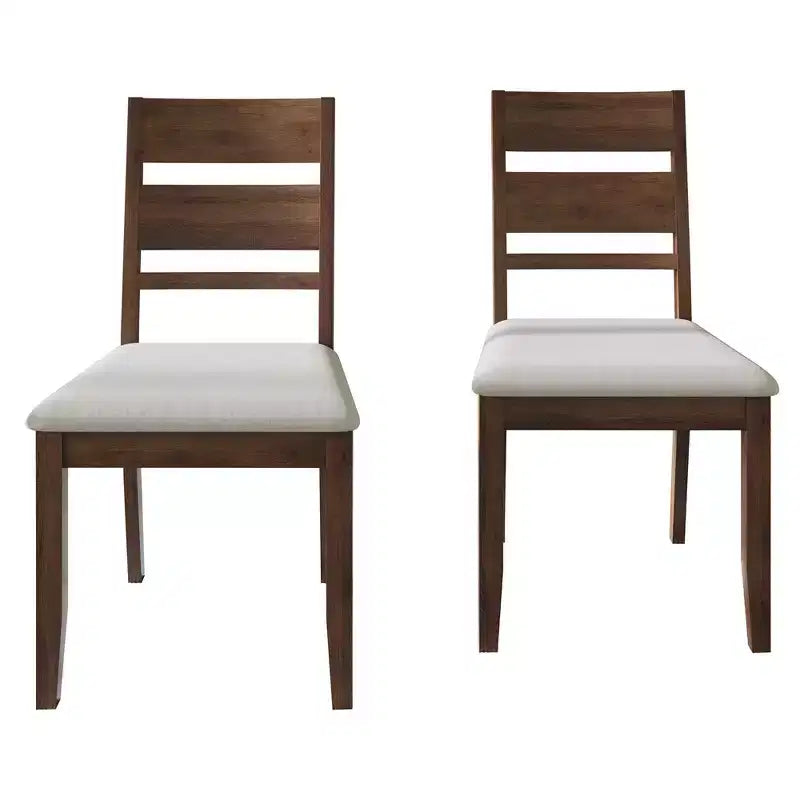 Sedia da pranzo in legno con rivestimento grigio caldo