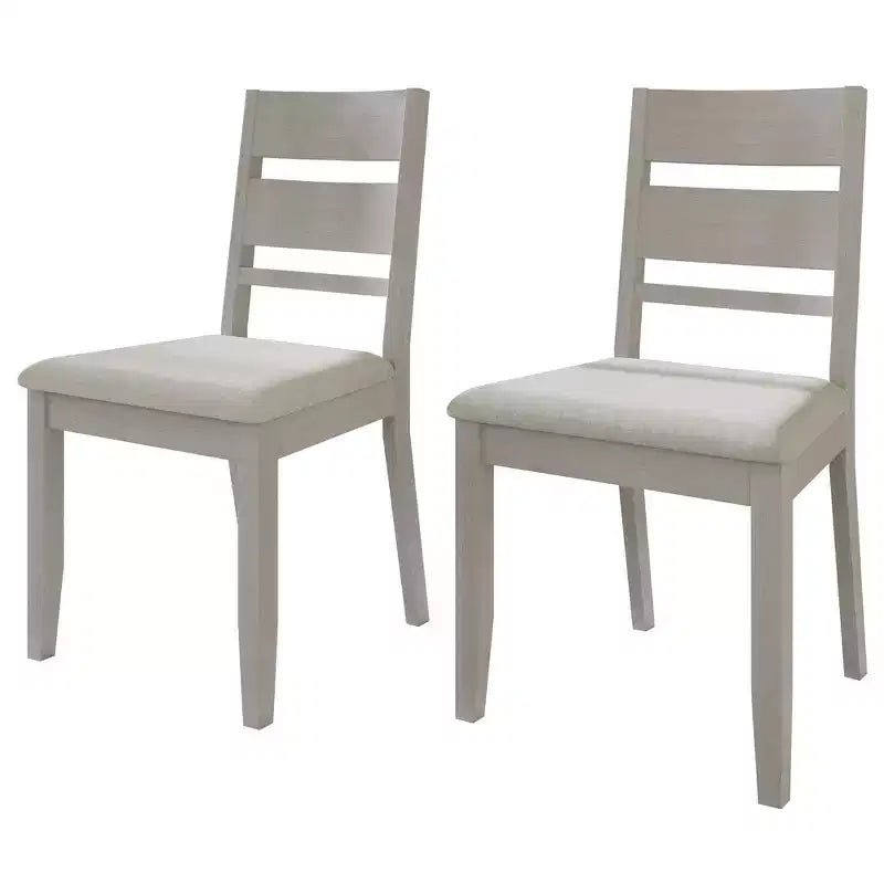 Sedia da pranzo in legno con rivestimento grigio caldo