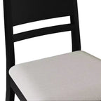 Sedia da pranzo in legno con rivestimento grigio caldo
