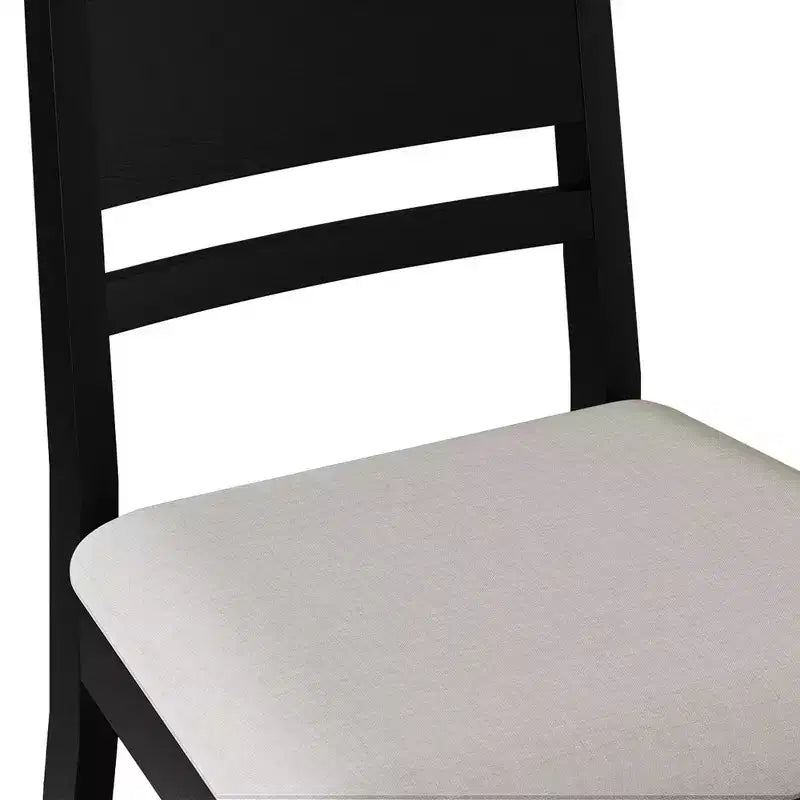 Sedia da pranzo in legno con rivestimento grigio caldo