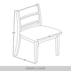 Sedia da pranzo in legno con rivestimento grigio caldo