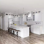 HOMLUX Easy-DIY Shaker White Ready to Assemble Wall Blind Kitchen Cabinet