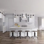 Pensile da Cucina Easy-DIY Shaker White con Telaio a Giorno, Pronto per il Montaggio