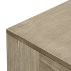 Tavolino da caffè rettangolare moderno da 40" con ripiano, tavolo in legno massello con contenitore