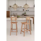 Sgabello da bar Versailles in legno, altezza bancone