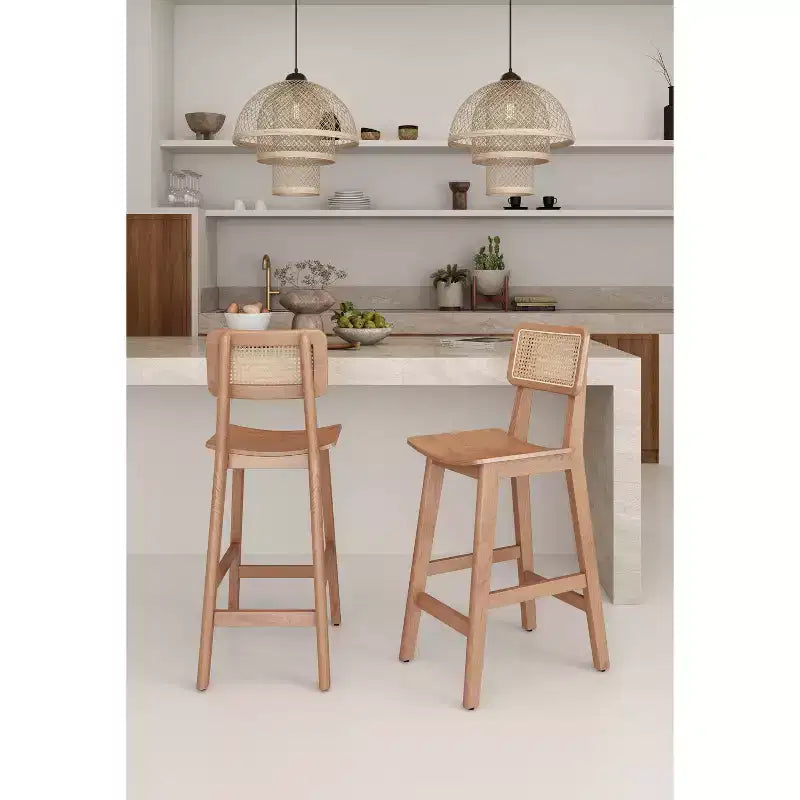 Sgabello da bar Versailles in legno, altezza bancone