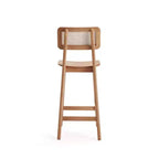 Sgabello da bar Versailles in legno, altezza bancone