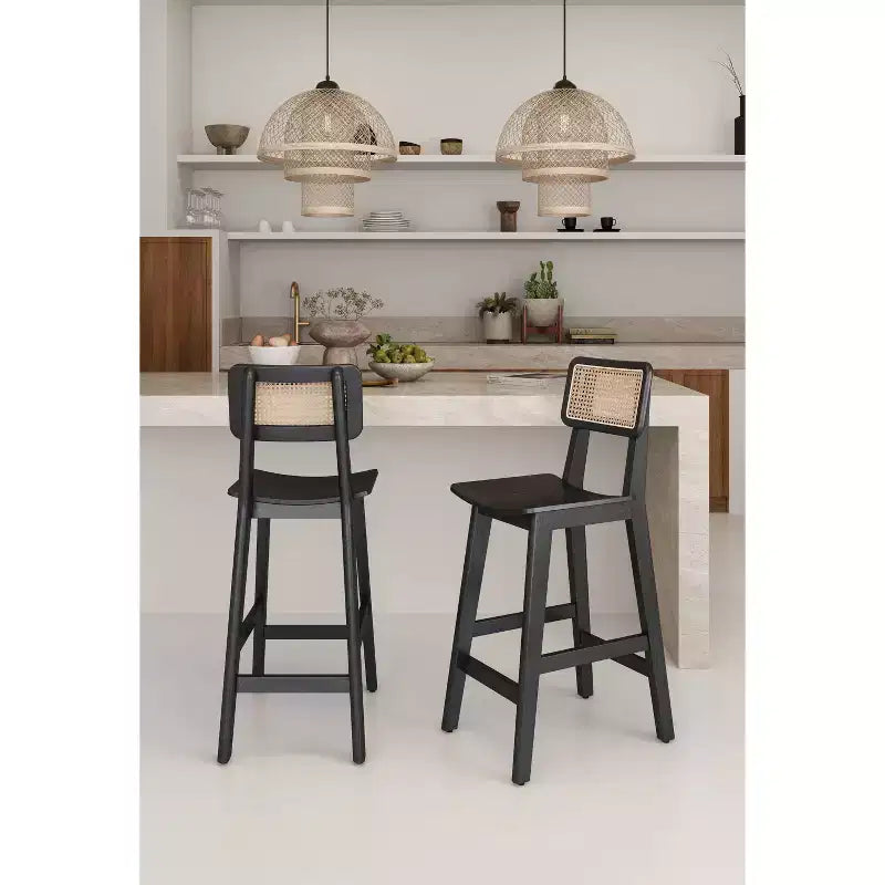 Sgabello da bar Versailles in legno, altezza bancone