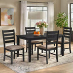 Set da Pranzo Rettangolare Peggy Farmhouse da 5 Pezzi