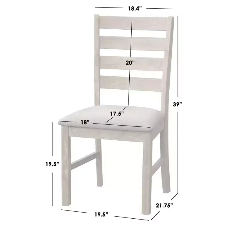 Set da Pranzo Rettangolare Peggy Farmhouse da 5 Pezzi