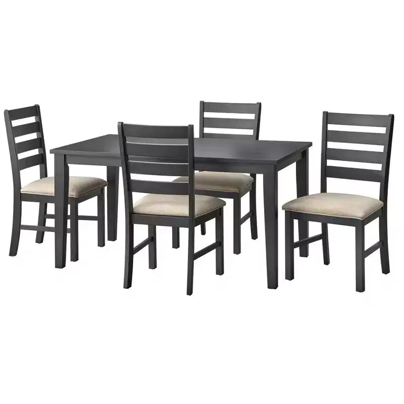 Lifestorey 5pc Peggy Farmhouse Rectangular Dining Set